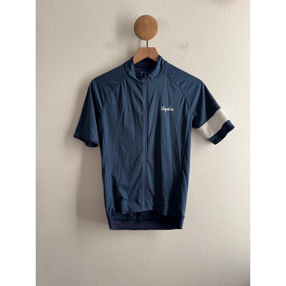 Rapha Core Jersey Navy Blue Short Sleeve Cycling Shirt Mens Medium